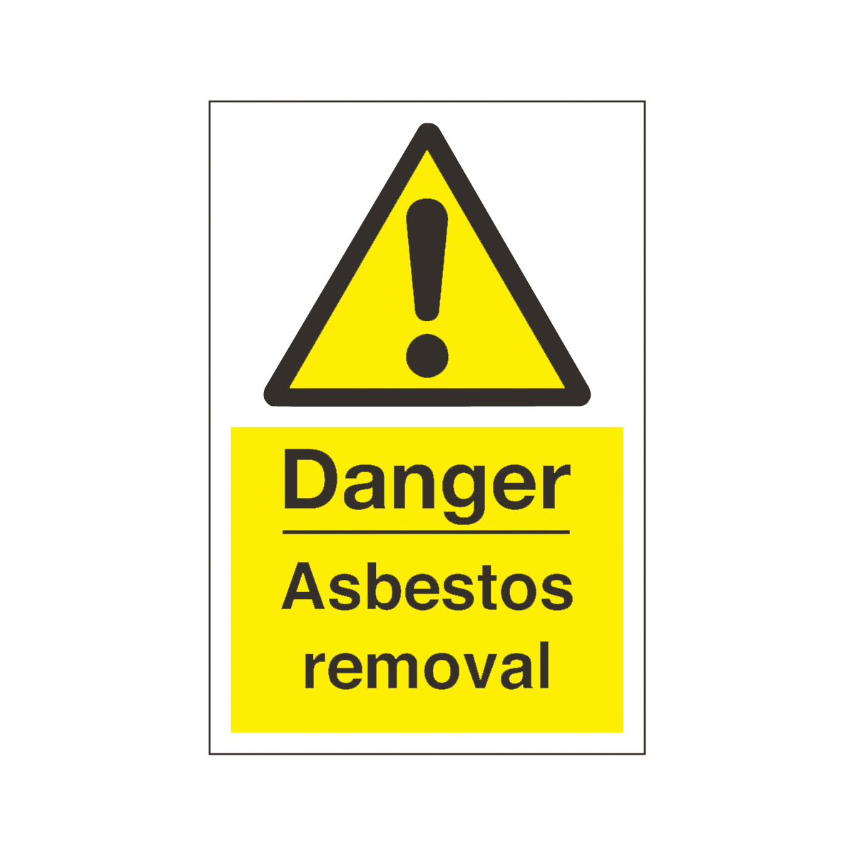 Asbestos Removal Sign