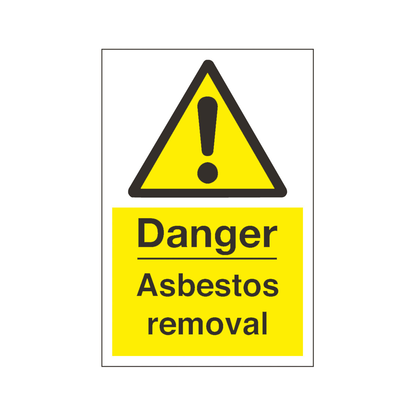 Asbestos Removal Sign