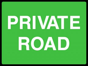 Private Road Sign