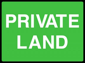 Private Land Sign