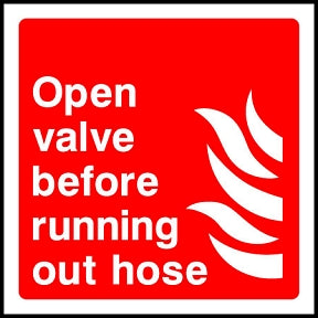 Open Valve Sign