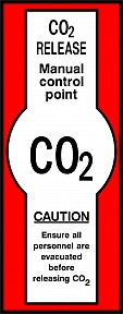CO2 Release Sign