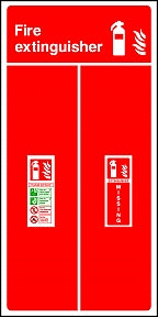Extinguisher Foam Spray Sign