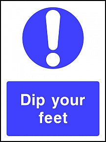 Dip Feet Sign