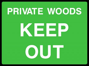 Private No Public Sign