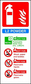 L2 Powder Extinguisher Sign