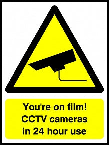 You are being videoed CCTV Signs