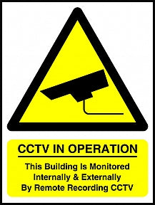 Remote CCTV Signs