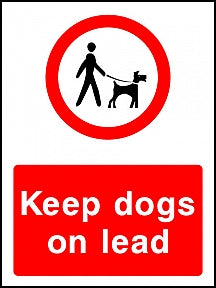 Keep Dogs on Lead Sign