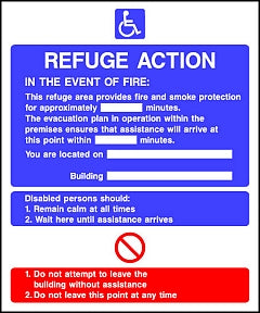 Refuge Action Sign