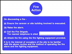 Fire Action On Descovering Sign