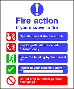 Fire Action Assembly Location Sign