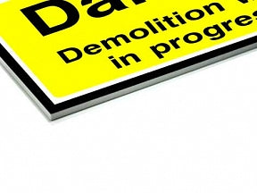 Works Traffic Left Sign