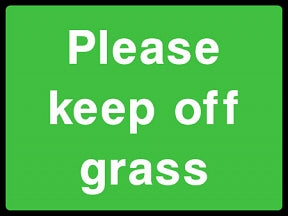 Keep Off Grass Sign