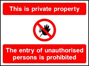 Private Property Sign