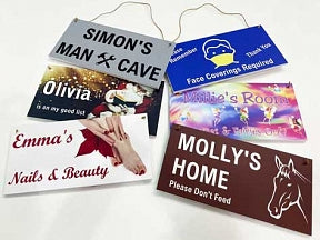 Personalised Hanging Sign
