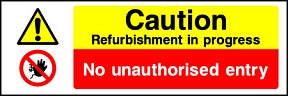 Refurbishment Sign