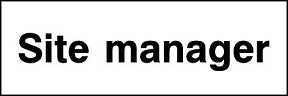 Site Manager Sign