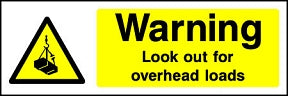Overhead Loads Sign