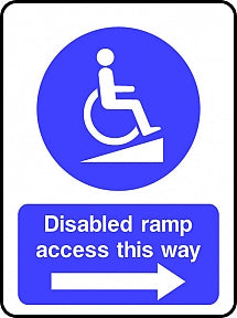 Ramp Access (Right) Sign