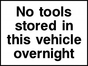 No Tools Sign
