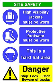 Multi Safety Signs Sign