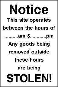Site Notice Sign
