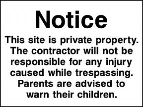 Site Notice Sign