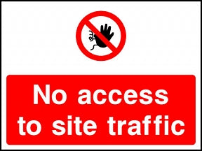 No Site Traffic Sign