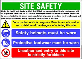 Multi Site Safety Sign