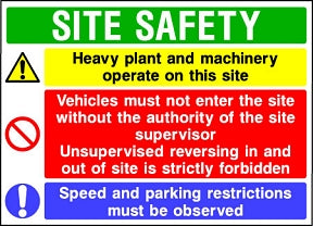 Multi Site Safety Sign