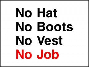 No Job Sign