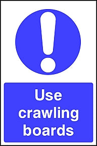 Use Crawling Boards Sign
