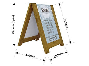 Rustic Wooden A-Boards