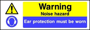 Noise Hazard Ear Protection Sign
