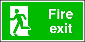 Fire Exit (man left) Sign