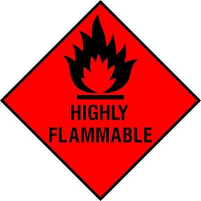 Highly Flammable Sign
