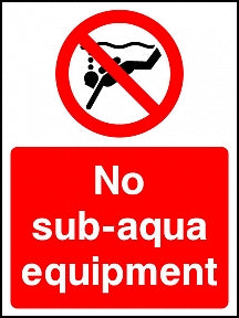 No Sub-aqua Sign