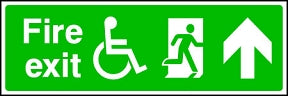 Disabled Exit Ahead Sign