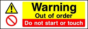 Out Of Order Sign