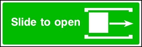 Slide [Right] To Open Sign