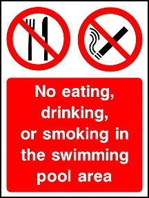 No Eating Smoking Sign