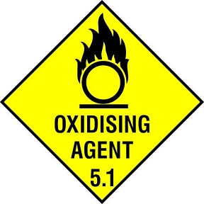 Oxidising Agent 5.1 Sign