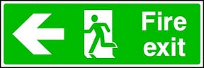 Fire Exit (left) Sign