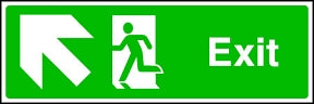 Exit (up-left) Sign