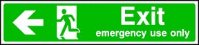 Emergency Only (left) Sign