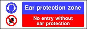 Ear Protection Zone Sign