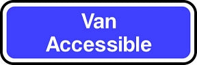Van Accessible Sign