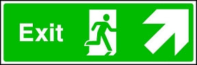 Exit (up-right) Sign