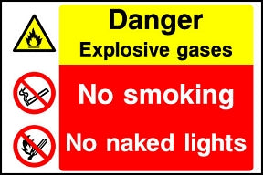 Explosive Gasses Sign